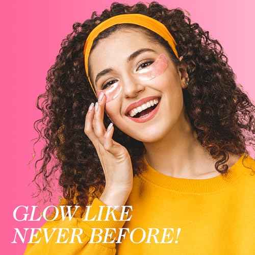 ZealSea Under Eye Patches for Puffy Eyes and Dark Circles, Collagen Under Eye Mask for Dark Circles and Puffiness, Travel Essentials, Eye Gel Pads for Spa Party, Self Care Gifts for Women, 20 Pairs