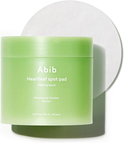 Abib Heartleaf Spot Pad - Calming Toner Pads for Acne Relief | 80 Pads, 5.07 fl. oz.