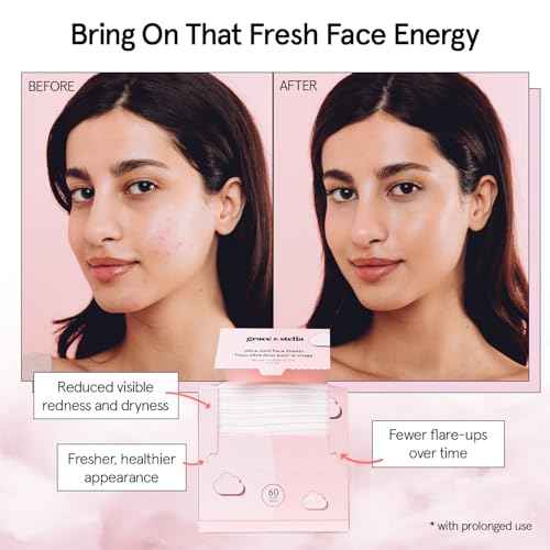 grace & stella Disposable Face Towels - Ultra-Soft & Absorbent Face Wipes - XL Facial Towels for Cleansing & Makeup Removal - Thick Towelettes - Lint-Free Facial Tissue - Vegan, Plant-Based (60 Count)