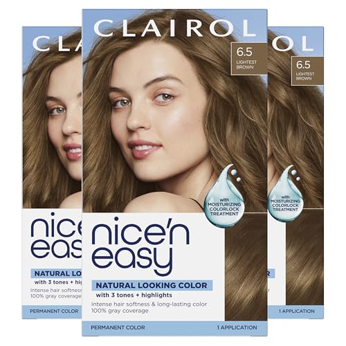 Clairol Nice'n Easy Permanent Hair Dye, 5G Medium Golden Brown Hair Color, Pack of 1