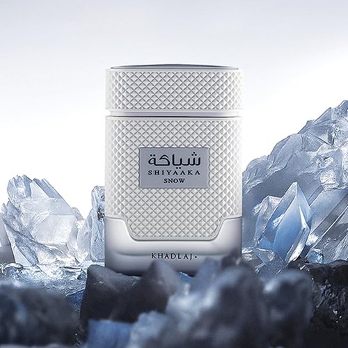 Khadlaj Shiyaaka Snow – Citrusy, Woody, Spicy, Aromatic – Eau De Parfum Spray-Long-Lasting Fragrance for Men, 3.4 Ounce / 100 ml