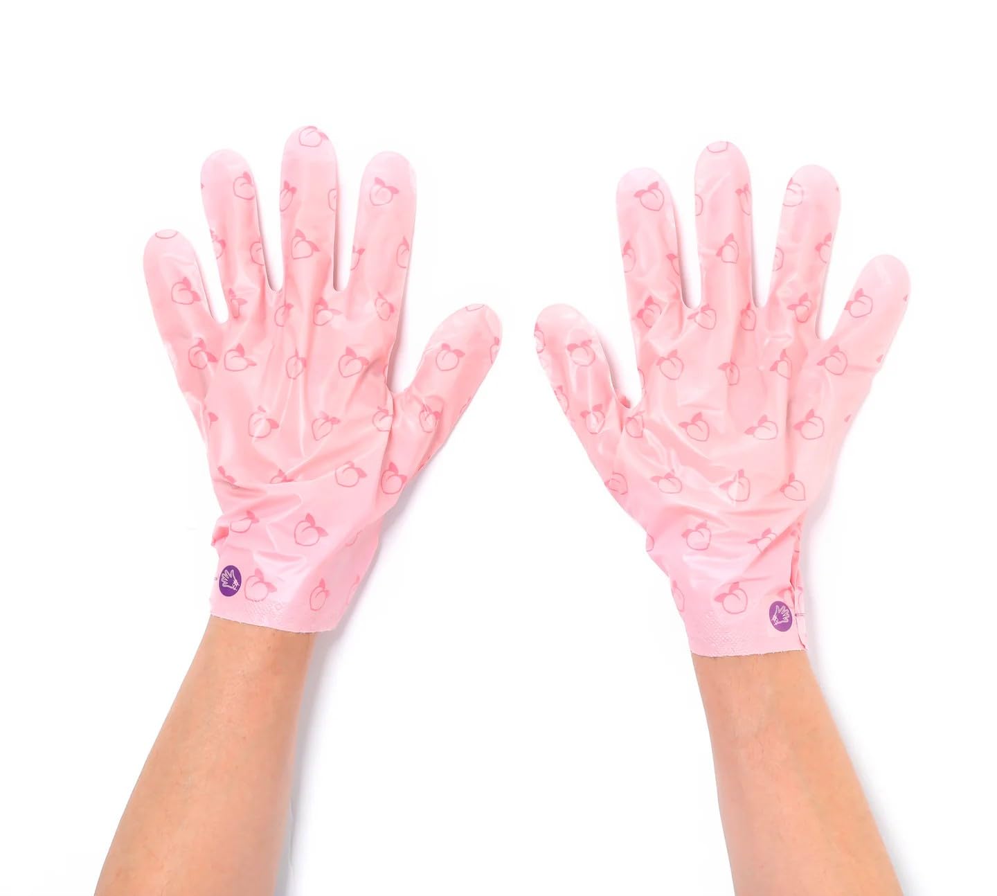 TONYMOLY I’m Lovely Peach Hand Mask - Hydrating Korean Hand Treatment Gloves with Peach & Plum Extracts | 5-Pack