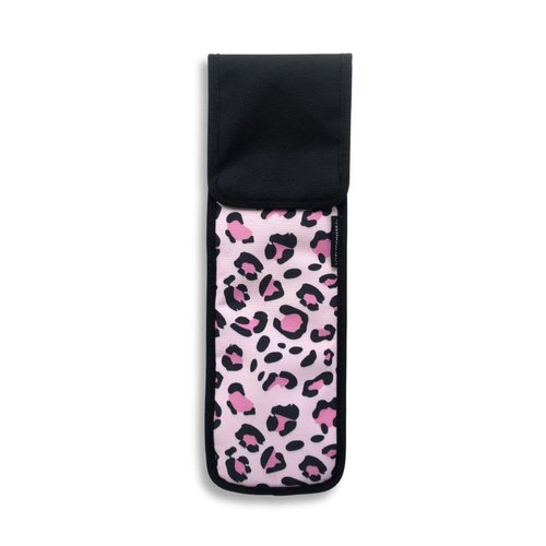 Beachwaver Co. Storage Pouch - Pink Catwalk | Heat-Resistant Travel Bag for Curling Irons & Flat Irons