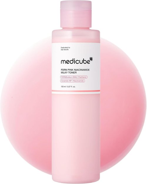Medicube PDRN Toner - Hydrating Salmon DNA Milky Toner with Ceramide & Peptide | Glass Glow Skin | 5.07 fl. oz