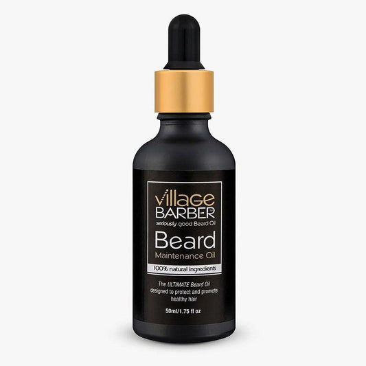 Village Barber Beard Maintenance Oil - 100% Natural Ingredients | Conditions, Softens & Nourishes | 50ml