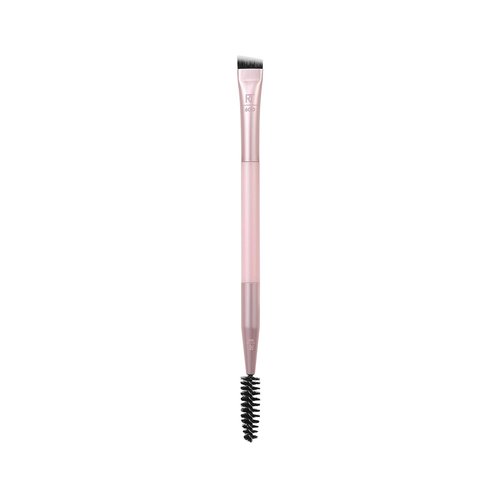 Real Techniques Dual-Ended Brow Brush - Shape & Fill Eyebrows | Travel-Friendly Spoolie & Liner, Vegan