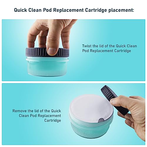 Clark Shaving Co. Quick Clean Pod Replacement Cartridge Compatible with Philips Norelco Quick Clean pods