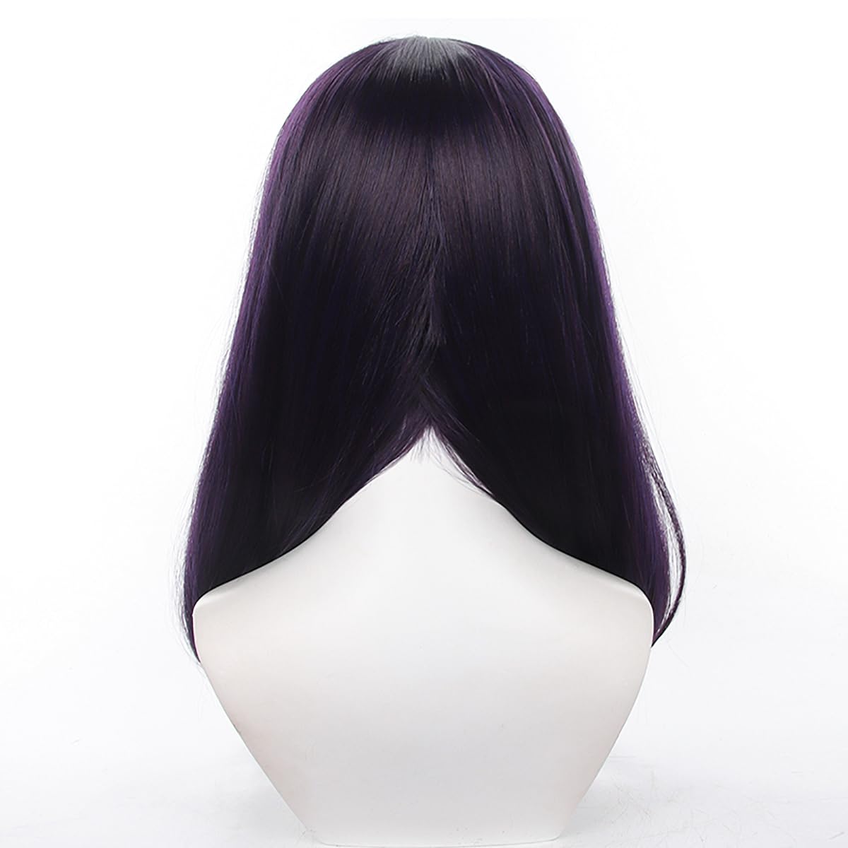 XiongXiongLe Long Purple Black Wig Cosplay Jujutsu Kaisen Iori Utahime Purple Gradient Hairs Wigs with Two Braids For Girl Boy Party Halloween Christmas(Iori Utahime)