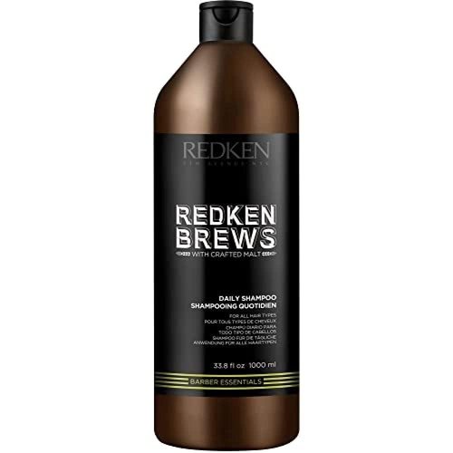 Redken Brews Daily Shampoo For Men - Lightweight Hydrating Cleanser For All Hair Types | 33.8 Fl Oz