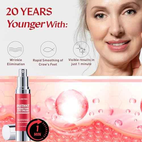 Instant Eye & Face Lift Cream: Rapid Under Eye Bags,Wrinkles, Dark Circles, Puffiness Remover for Women and Men in 60 Seconds - Temporary Firming & Tightening Treatment - Wrinkle Filler 0.67oz