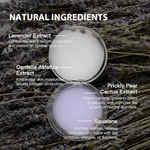 Chillab Lavender Matte Powder, Lightweight Translucent Setting Powder for Oily Skin, Oil Control for Men & Women, No Powdery Look, Blurs Pores, Matte Finish, Shine-Free, Face Powder for All Skin Tones