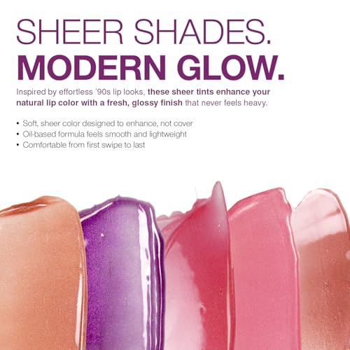 Palladio Hydrating Lip Oil Infused with Hyaluronic Acid, Non-Sticky Formula, Subtle shine with tinted sheer color, liquid lipstick, prevents chapped lips, Vegan & Cruelty-Free | 0.13 Oz. (AS IF!)