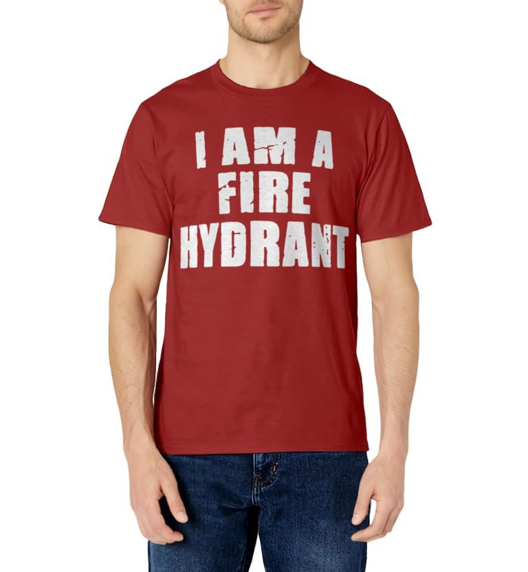 I Am A Fire Hydrant Tshirt Halloween Costume I'm Lazy Easy T-Shirt