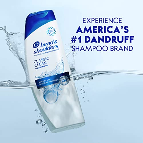 Head and Shoulders Dandruff Shampoo, Anti-Dandruff Treatment, Classic Clean for Daily Use, Paraben Free, 12.5 oz