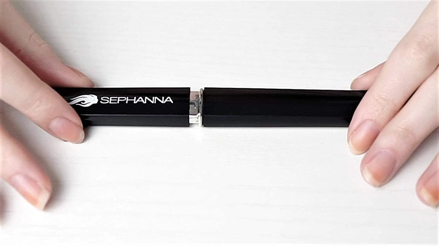 Skiennix Premium Crystal Glass Nail File - Double-Sided for Natural & Acrylic Nails | Portable Case Included (Black, Blue & Pink)