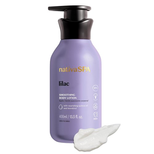 Nativa SPA by O Boticário - Lilac Body Lotion with Quinoa Oil & BioRetinol | Nourishing Skin Moisturizer, 13.5 Oz