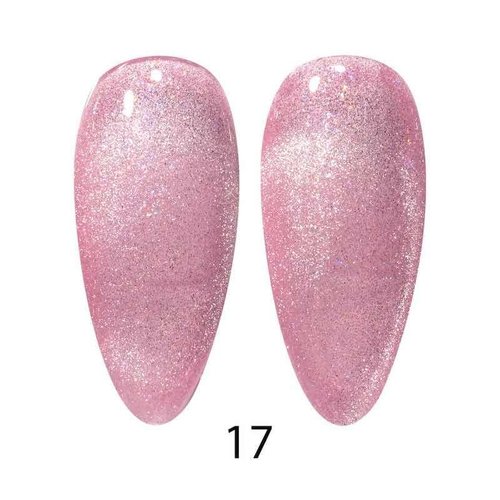 DND DC 9D Cat Eye Gel Polish - Smoothie Unicorn Creamy Collection | #17 Ballet Fairy, 0.6 OZ