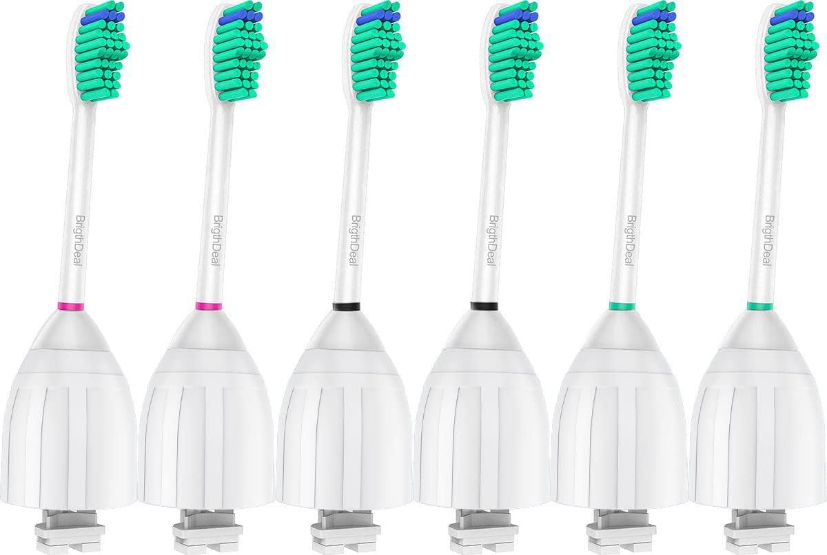 Brightdeal Replacement Brush Heads - Compatible With Philips Sonicare Toothbrush | 6-Pack for Superior Cleaning