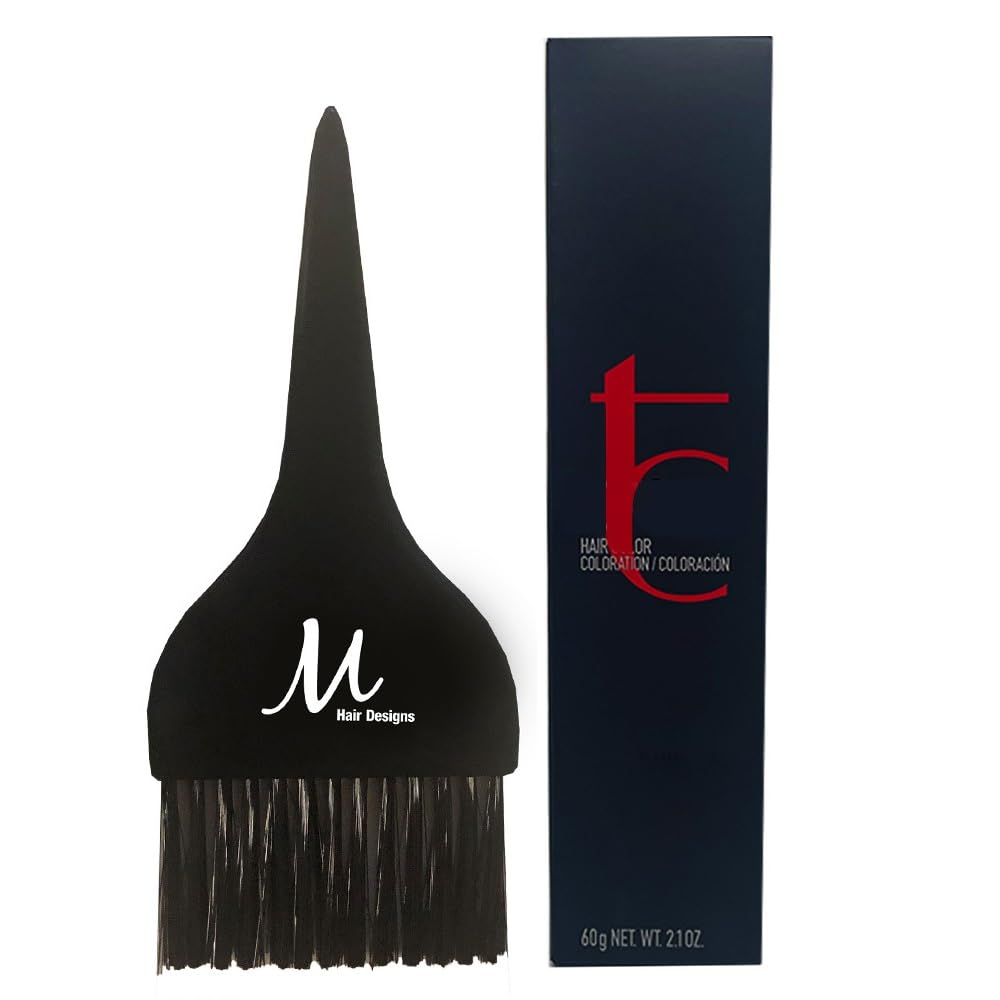 Topchic 10V Pastel Violet Blonde Hair Color - Permanent Dye with Tint Brush | 2 Ounce Bundle