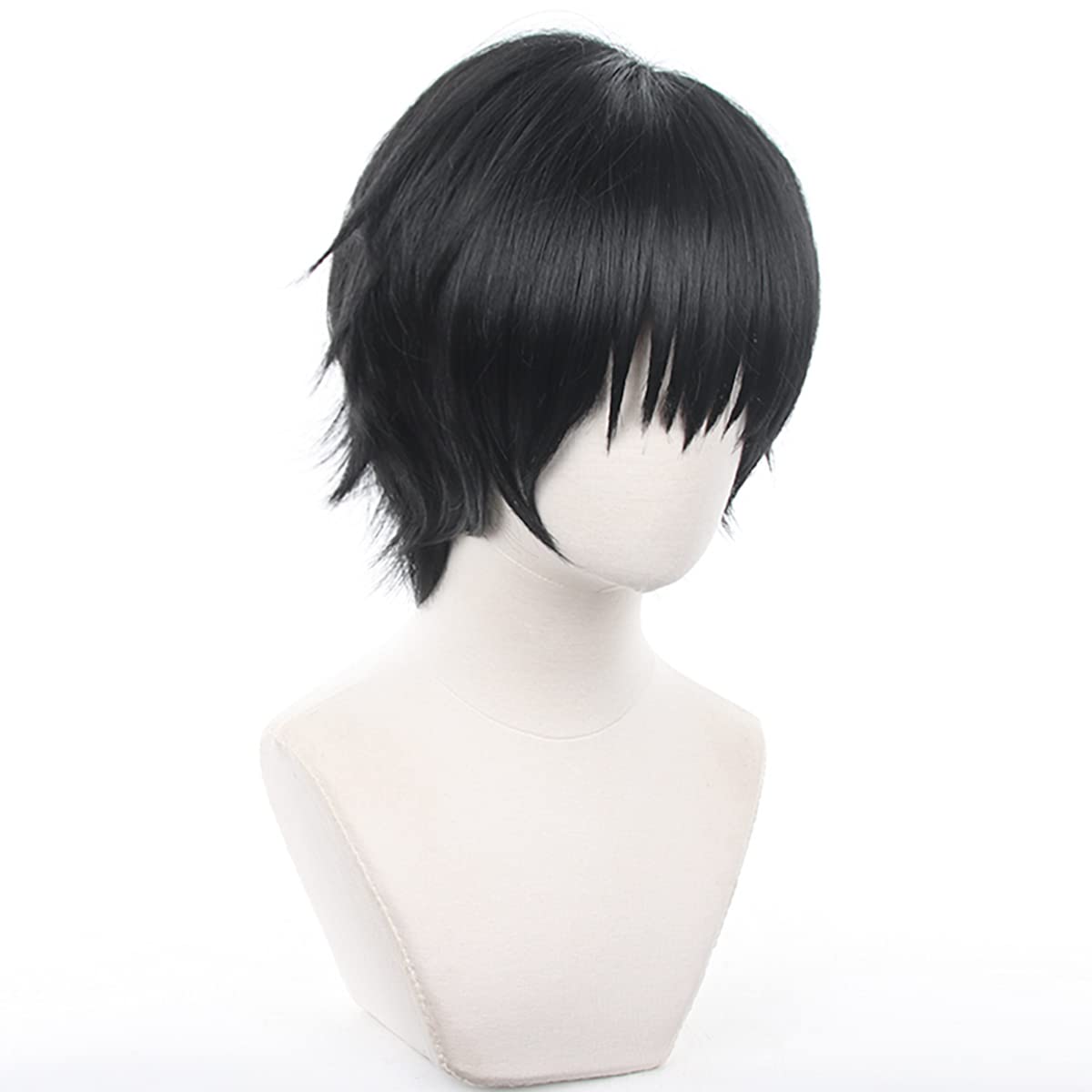 XiongXiongLe Anime Cosplay Wig Jujutsu Kaisen Fushiguro Toji Short Black Costume Hairs Replacement Wig For Boys Men Cos Role Playing Daily Party Halloween Christmas(Fushiguro Toji)