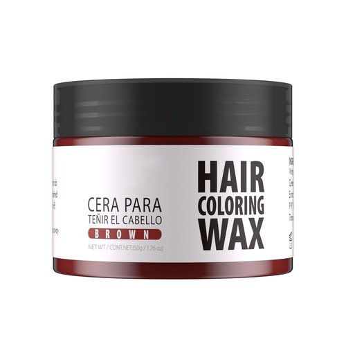 Gowwim Hair Wax Color - 13 Vibrant Temporary Hair Dyes | 72-Hour Hold, Non-Greasy, 1.76 Oz Brown