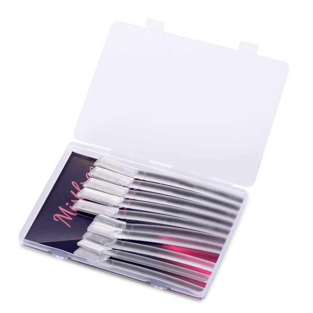 Skiennix Dermaplane Razor Set - 10PCS Eyebrow Razors for Smooth Skin & Gentle Exfoliation | Includes Storage Case