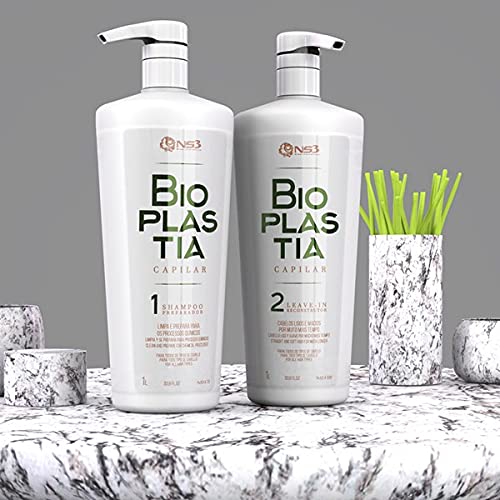 NS3 Brasil Cosmetics Bioplastia Capilar Keratin Formaldehyde Free Organic Straightening Alisado