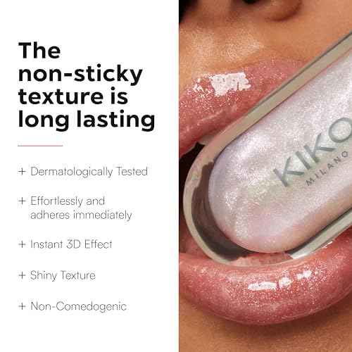 KIKO Milano 3D Hydra Lip Gloss ? High Shine, Hydrating, Plumping, Non-Sticky, Moisturizing Lip Makeup