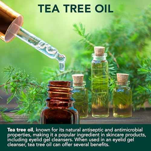 NOVEHA Demodex Extra Strength Eyelid Gel Cleanser - for Demodex, MGD and Dry Eye with Pro-Vitamin B5, Tea Tree Oil, and Hyaluronic Acid - Gentle Cleansing, Soothes Itchy Eyelid - 50mL (1 Pack)