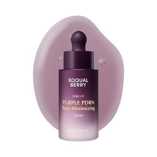 EQQUALBERRY PDRN Pore Minimizing Serum - Vegan Collagen & Peptides for Refined Skin | Niacinamide & CICA Exosome, 1.01 FL OZ