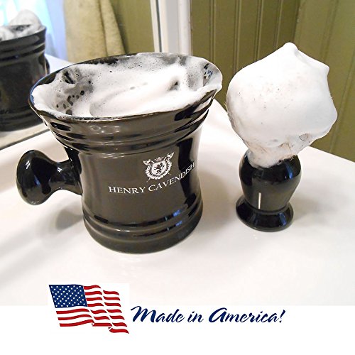 Henry Cavendish Himalaya Shaving Soap - All-Natural Shea Butter & Coconut Oil | 4 oz Long-Lasting Puck