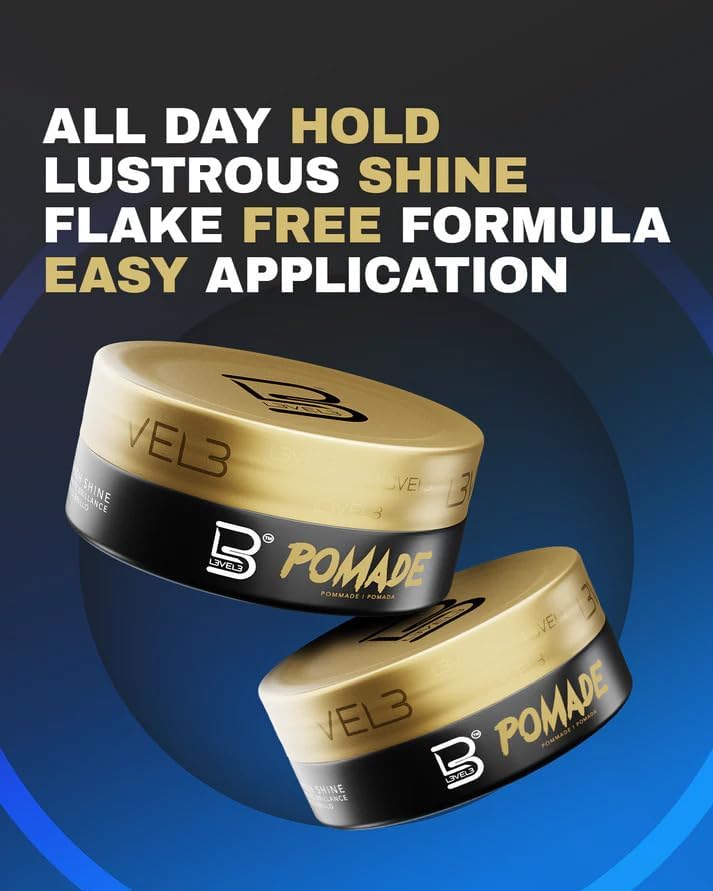 L3 Level 3 Pomade - Long-Lasting Hold for Enhanced Hair Strength and Volume