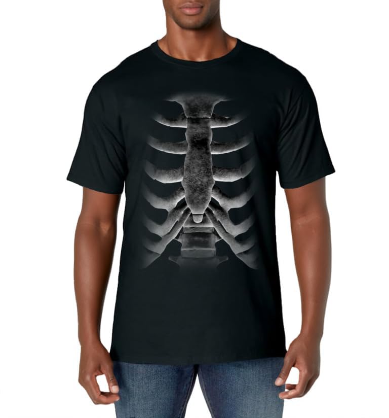 Skeleton Chest T-Shirt Rib-Cage Bones Halloween X-Ray Gift T-Shirt