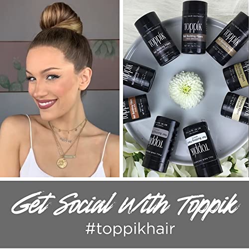Toppik Hair Building Fibers, Auburn, 1.94 Ounce Fill In Fine or Thinning Hair, Instantly Thicker, Fuller Looking, 9 Shades for Men & Women, Keratin Protein Formula