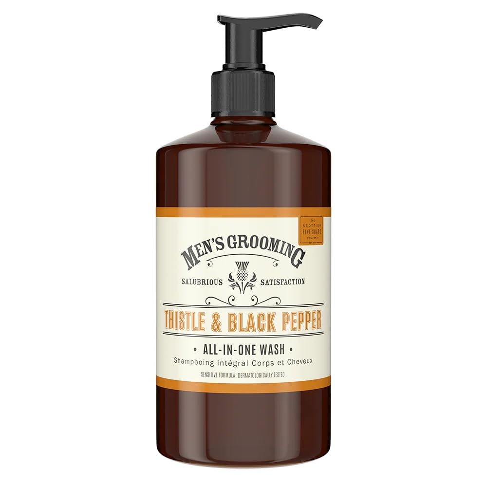 Scottish Fine Soaps Co. Thistle Pepper Body Wash - Nourishing 500ml Hydrating Formula