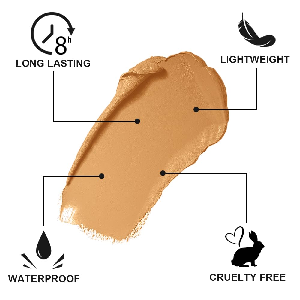 Skiennix Cream Bronzer Stick - Multi-Use Contour Wand for Face Shaping | Matte Finish, Waterproof, Buildable Color (#22, 1PC)