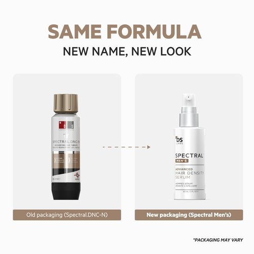 DS Labs Spectral Hair Density Serum - Lightweight Leave-In for Fuller, Thicker Hair | 60mL, All Hair Types