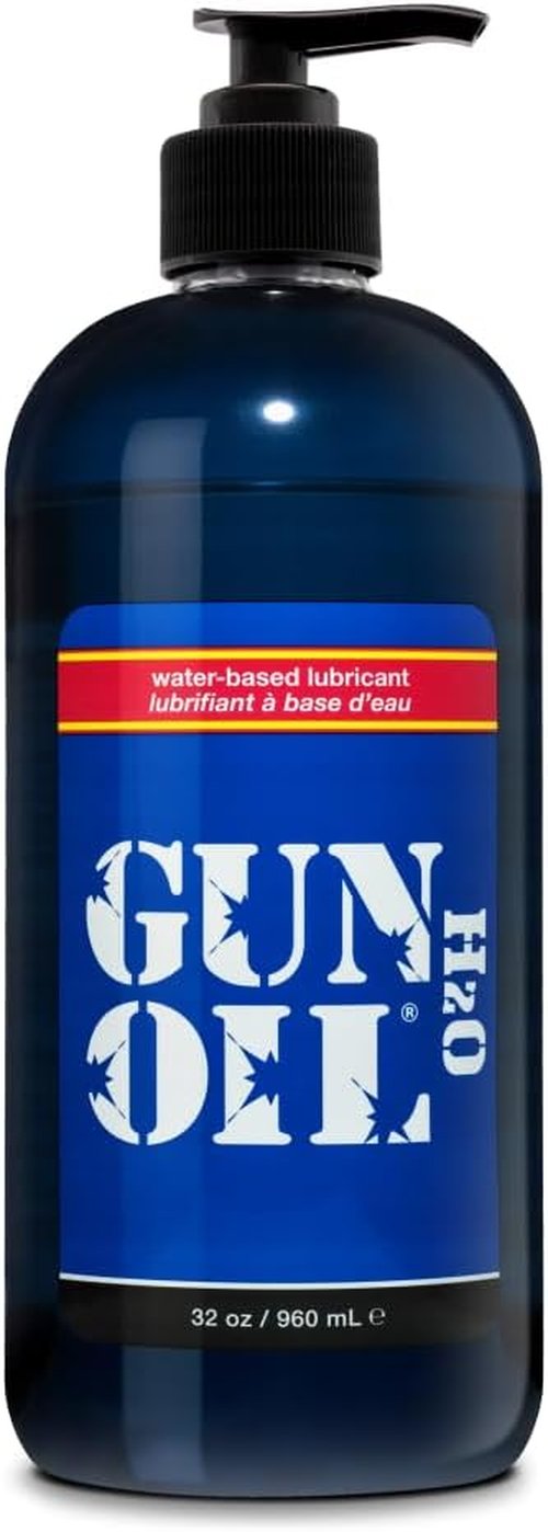 Gun Oil Water-Based Lubricant - 32 Ounce Premium Personal Lube, Long-Lasting & Toy Safe