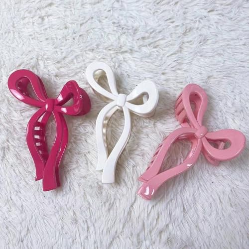 Bmobuo Bows Claw Clips 3PCS