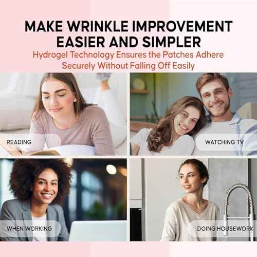 Forehead Wrinkle Patches Overnight 12 Pcs with Collagen: Forehead Fine Lines and Deep Wrinkles Treatment Remover, Anti Forehead and Between the Eyes Facial Wrinkle Patches, Hypoallergenic Patches