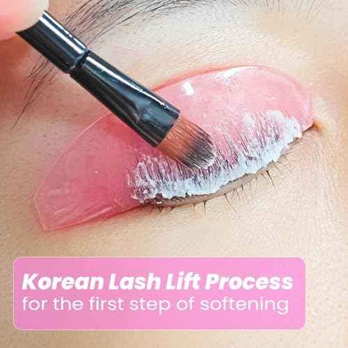 Lash Lift Shields Flat, Lomansa Korean Lash Lift Pads Super Sticky Glueless For NO.1 Perm Soften Lash Lift Rods (Rose)