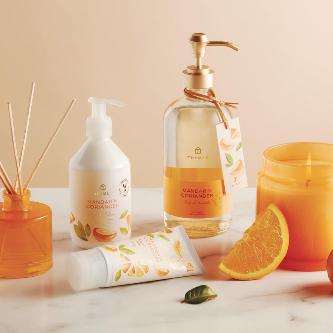 Thymes Hand Wash - Mandarin Coriander Scent - 15 Fl Oz Moisturizing Formula