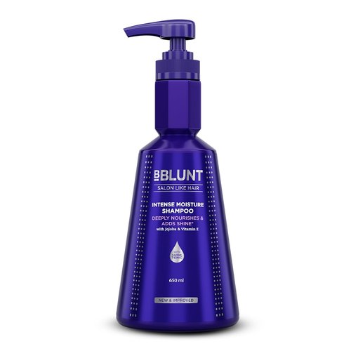 BBLUNT Intense Moisture Shampoo - Jojoba & Vitamin E for Dry, Frizzy Hair | 650 ml Hydrating Formula
