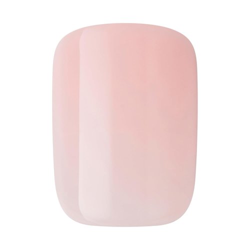 KISS imPRESS Press-On Nails - No Glue, 'Instinct' Pink, Short Squoval Shape, 30 Nails Included