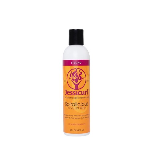 Jessicurl Spiralicious Gel - Island Fantasy, 8 Fl Oz | Curl Defining & Frizz Control for All Hair Types