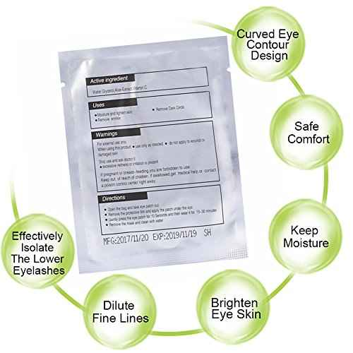Eye Pads Lash Extensions Kit, 110 Pairs Hydrogel Patch Gel Pad Beauty Makeup Tool for Under Eyes Eyelash Extension