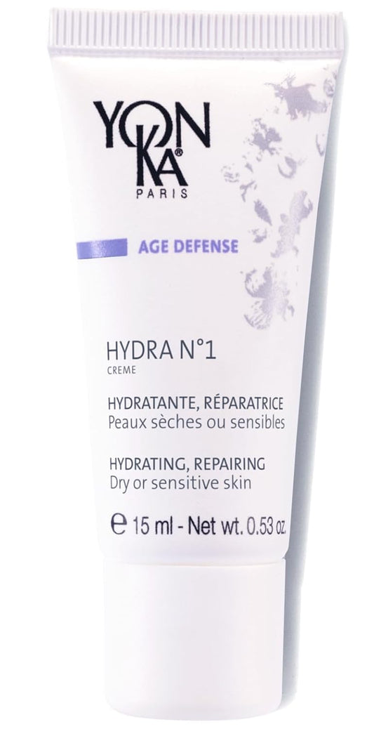 Yonka Daily Reparative Moisturizer - Rich Anti-Aging Hydra No. 1 Creme with Hyaluronic Acid & Vitamins A, C, E for Dry Skin