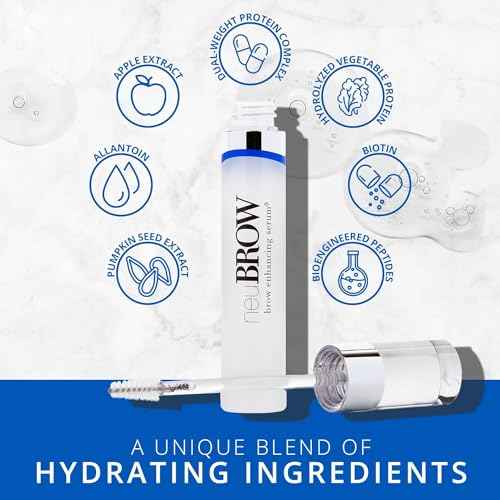 neuBROW Brow Enhancing Serum by Skin Research Laboratories - Eye Brow Serum for Defined, Fuller & Thicker-Looking Hair Brows - Advanced Formula Promotes Natural & Healthy Appearance of Brows