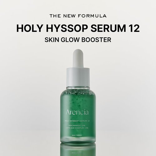 Arencia Hyssop Glow Serum - 10% Niacinamide & 12% Vitamins A, C, E | Hydrating Anti-Aging Formula for Radiant Skin