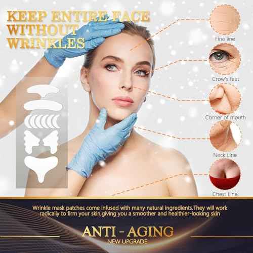 Wrinkle Patches for Face, Neck, Chest, Forehead, Under Eye & Nasolabial Folds ? Reusable Facial Silicone Pads for Anti Wrinkle Treatment, Fine Lines Smoothing, Firming & Hydrating Skincare, 11 Pcs